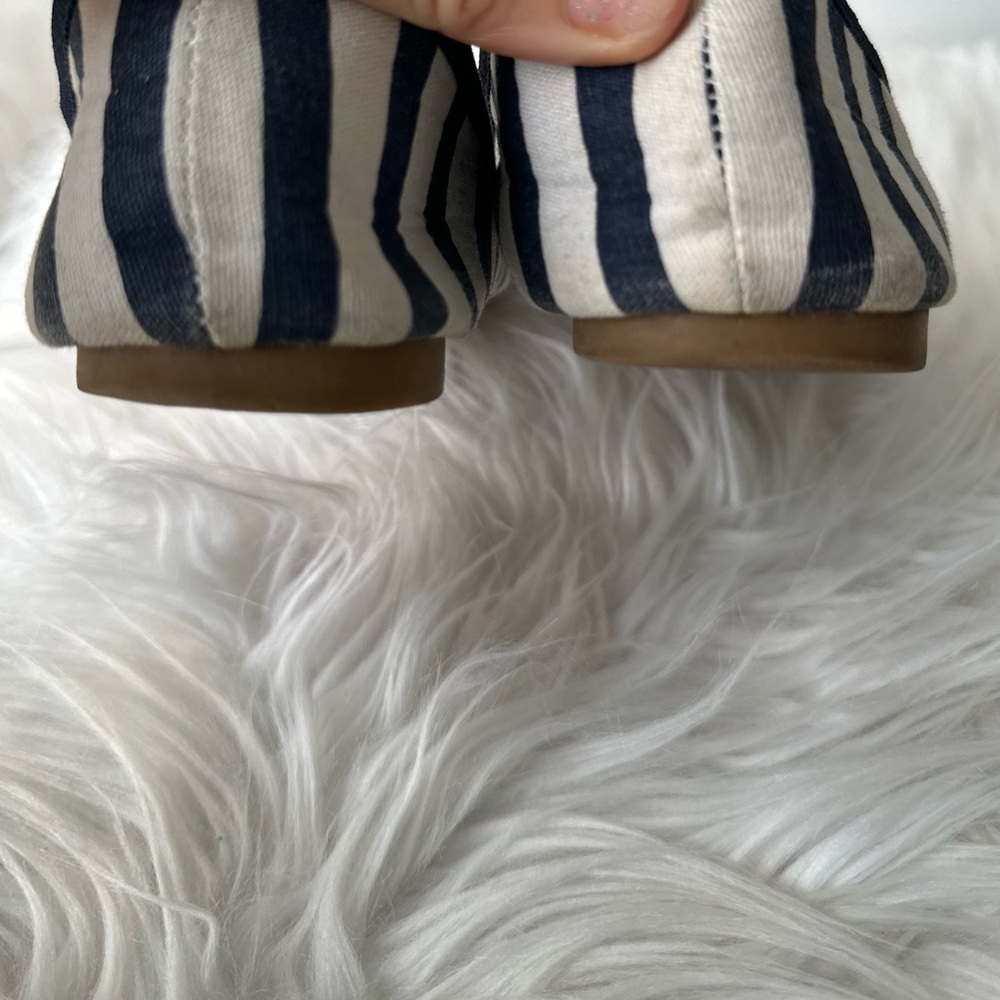 Super cute navy striped canvas ballerinas flats - Picture 5 of 6